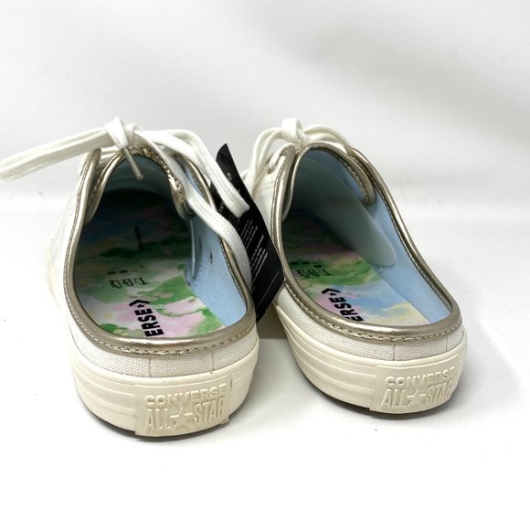 🔥HOT SALE🔥Converse Sandal Women's 570769F CTAS DAINTY MULE SLIP On Gold Canvas - Picture 6 of 10